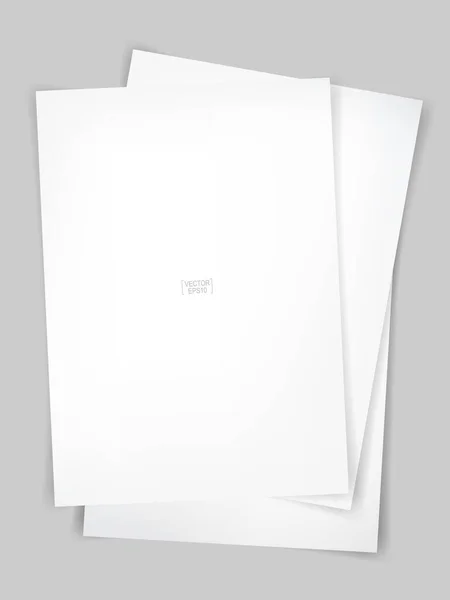 Белая Бумага Фоне Бетонной Текстуры Векторная Иллюстрация — стоковый вектор
