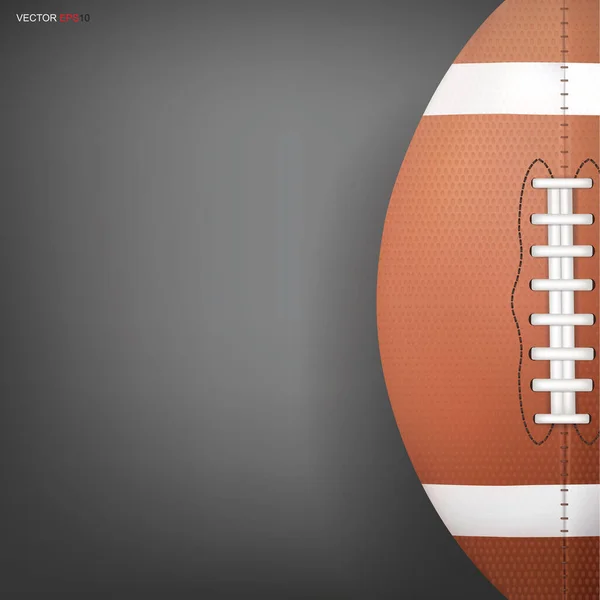 Americký Fotbal Nebo Rugby Fotbal Sport Pro Pozadí Vektorová Ilustrace — Stockový vektor