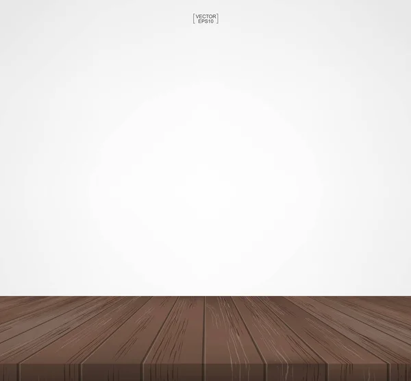 Motif Plancher Bois Texture Pour Fond Vue Perspective Sol Bois — Image vectorielle