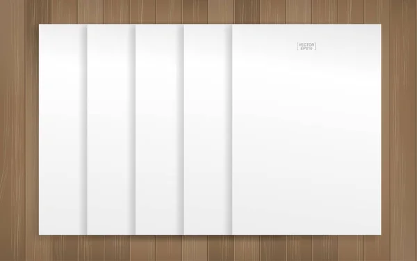 Білий Аркуш Паперу Фоні Текстури Деревини Векторні Ілюстрації — стоковий вектор