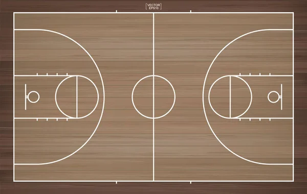 Terrain Basket Ball Terrain Basket Illustration Vectorielle — Image vectorielle