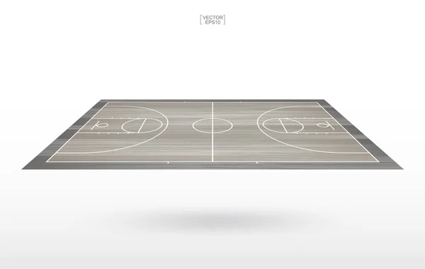 Hintergrund Basketballplatz Basketballfeld Vektorillustration — Stockvektor