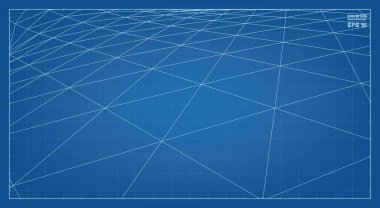 Çevredeki şekillerin üç boyutlu soyut kablo modelleri. Vektör 3 boyutlu illüstrasyon fikri.