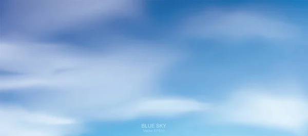 Fondo Cielo Azul Con Nubes Blancas Cielo Abstracto Para Fondo — Vector de stock