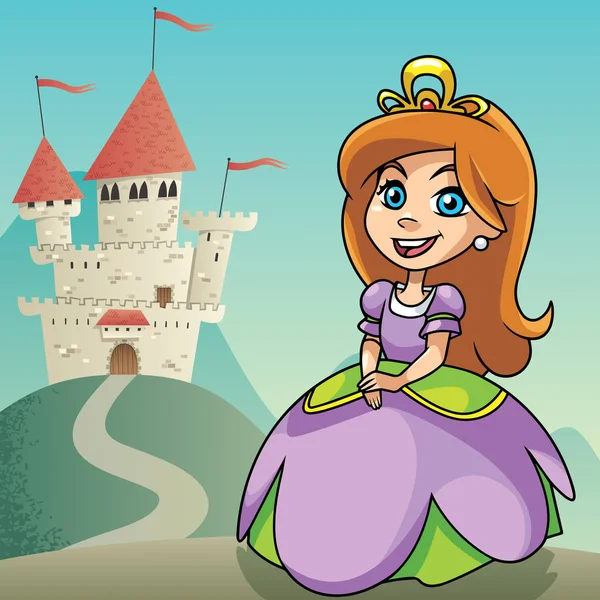 Petite princesse Contexte 2 — Image vectorielle