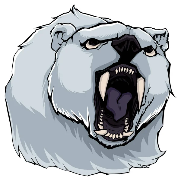 Dühös jegesmedve — Stock Vector