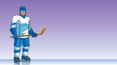 Hokey oyuncu arka plan