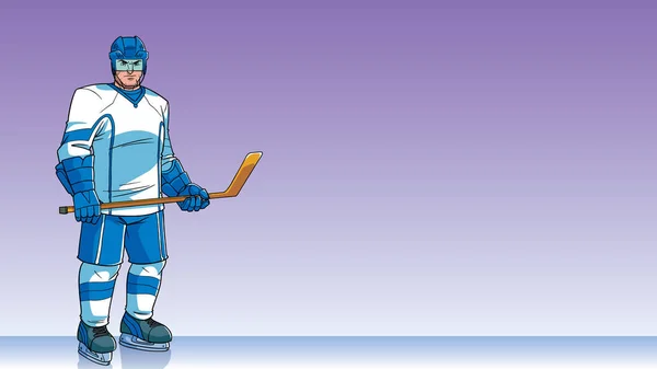 Hokejový hráč pozadí — Stockový vektor