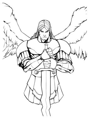 Archangel Michael portre resim