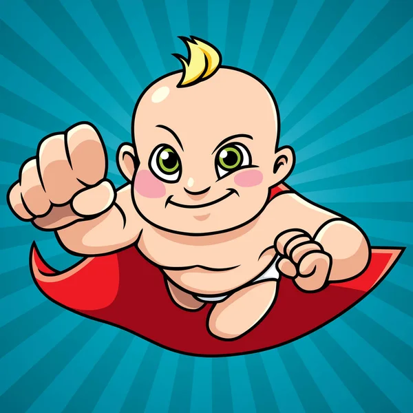 Super Baby Résumé Contexte — Image vectorielle