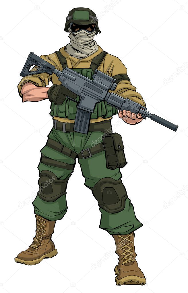 Soldier on Patrol