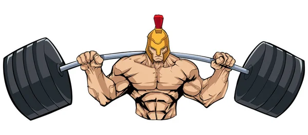 Spartan Gym Mascot — Stock Vector