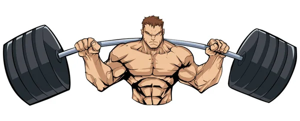 Mascotte de bodybuilder Gym — Image vectorielle
