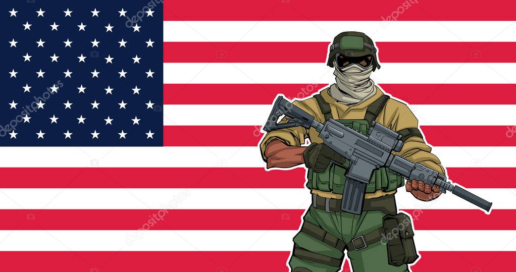 American Soldier Background