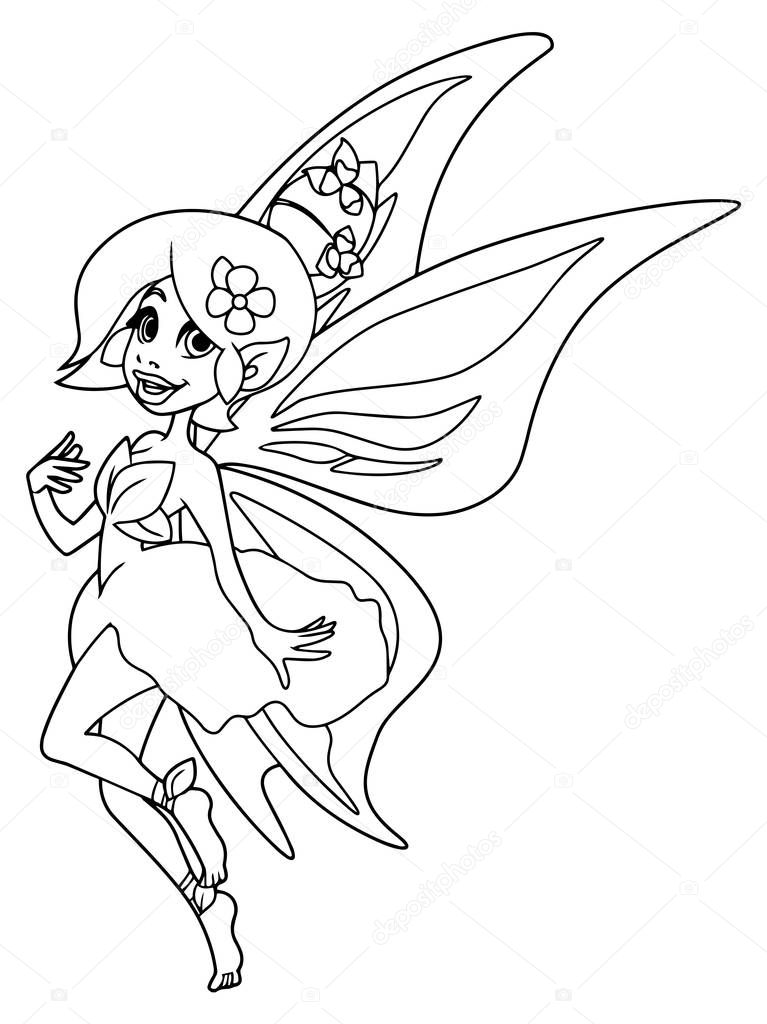 Fairy Line Art