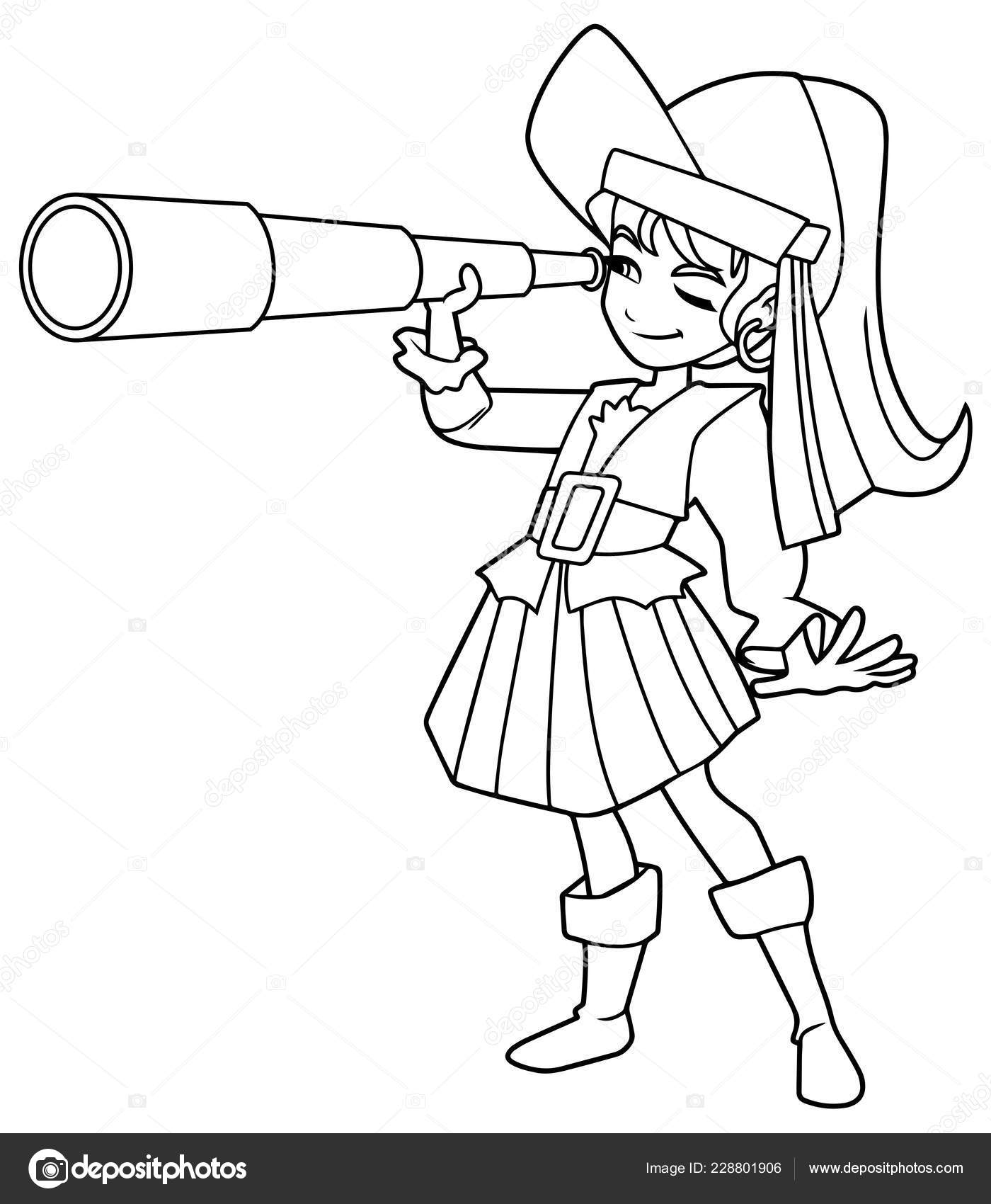 Pirate Fille Ligne Art Image Vectorielle Par Malchev C Illustration 228801906 Pirate Fille Ligne Art Image Vectorielle Par Malchev C Illustration 228801906