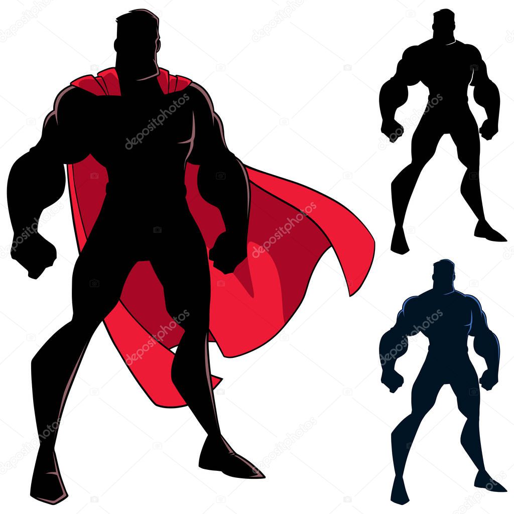 Superhero Standing Tall Silhouette