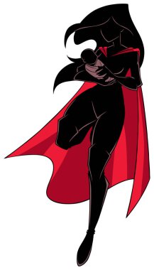 Süper Anne ile bebek siluet