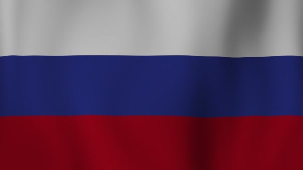 Oroszország zászlót animáció — Stock videók