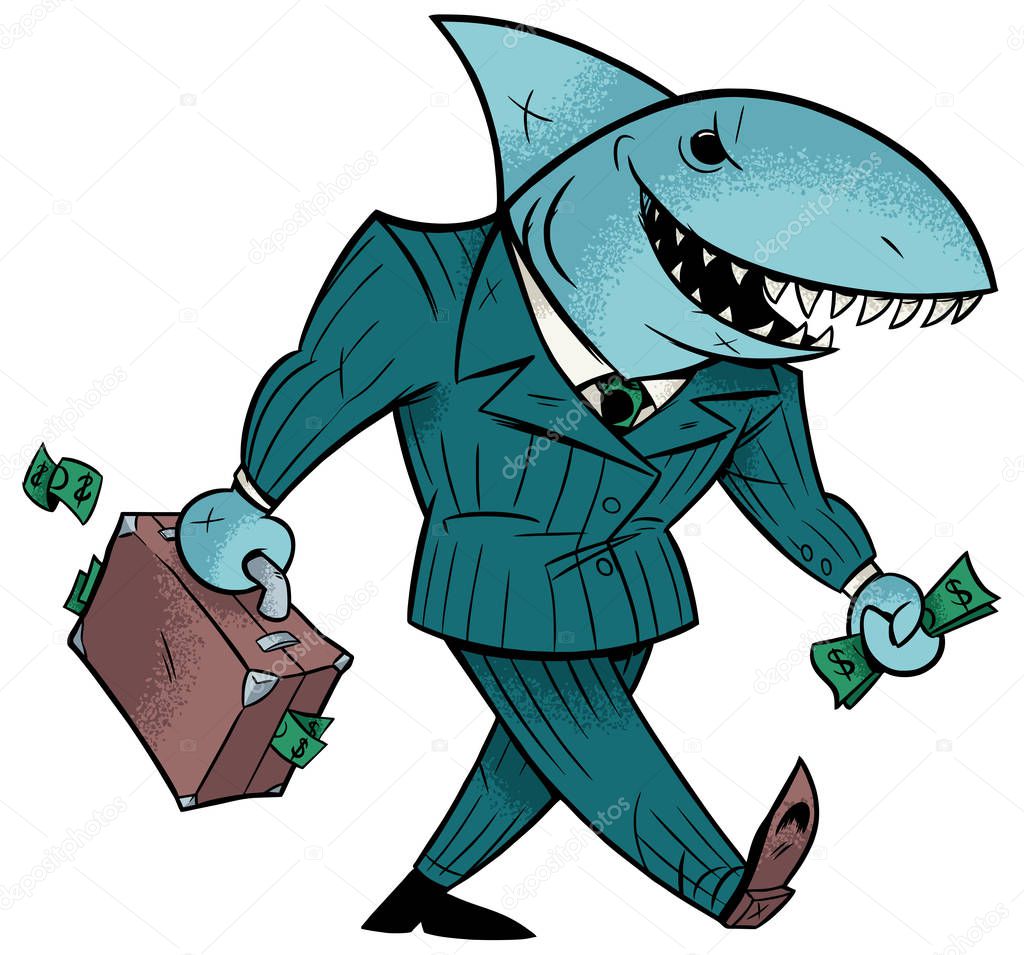 Business Shark Isolated
