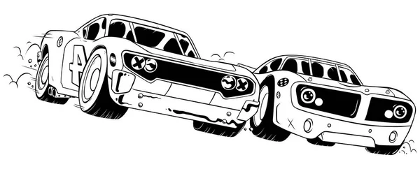 Race Line art — Stock vektor