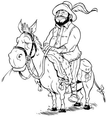 Sancho Panza Çizgi Sanatı