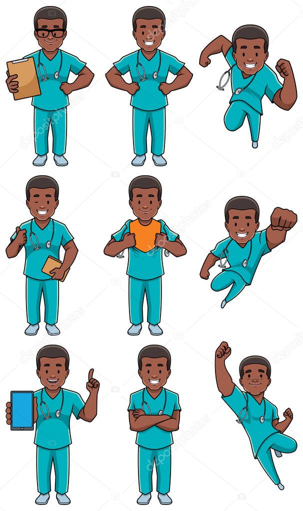 Nurse African Male Set