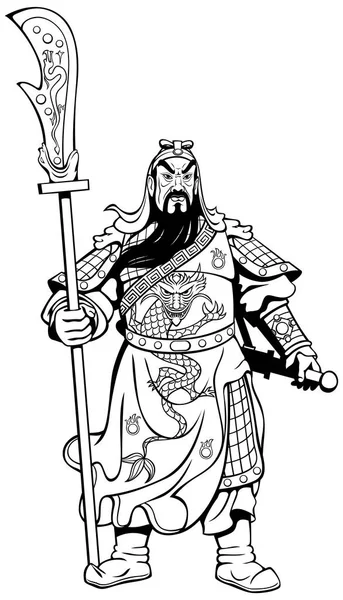 Китайская линия воинов — стоковый вектор