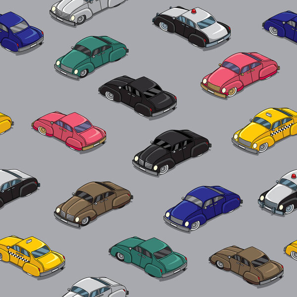 Retro Cars Pattern