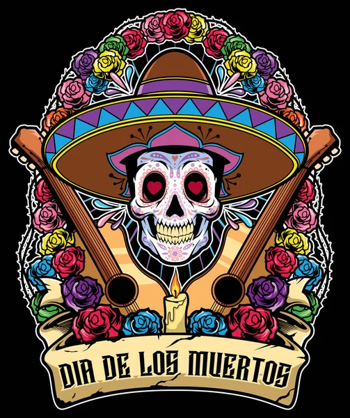 Day of the Dead Mascot — Stock Vector