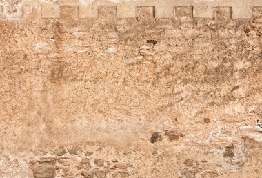 Eski taş duvar süs kenarlıklı arka plan / doku.