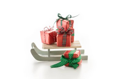 Mevcut kutuları mevsimlik şeritler, beyaz arka plan ile dekore edilmiş olan ahşap slayt.