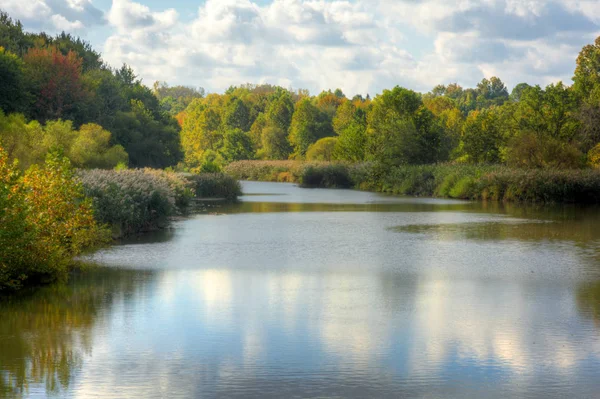 Lago Baldwin Condado Cuyahoga Ohio Localizado Mill Stream Run Reservation — Fotografia de Stock