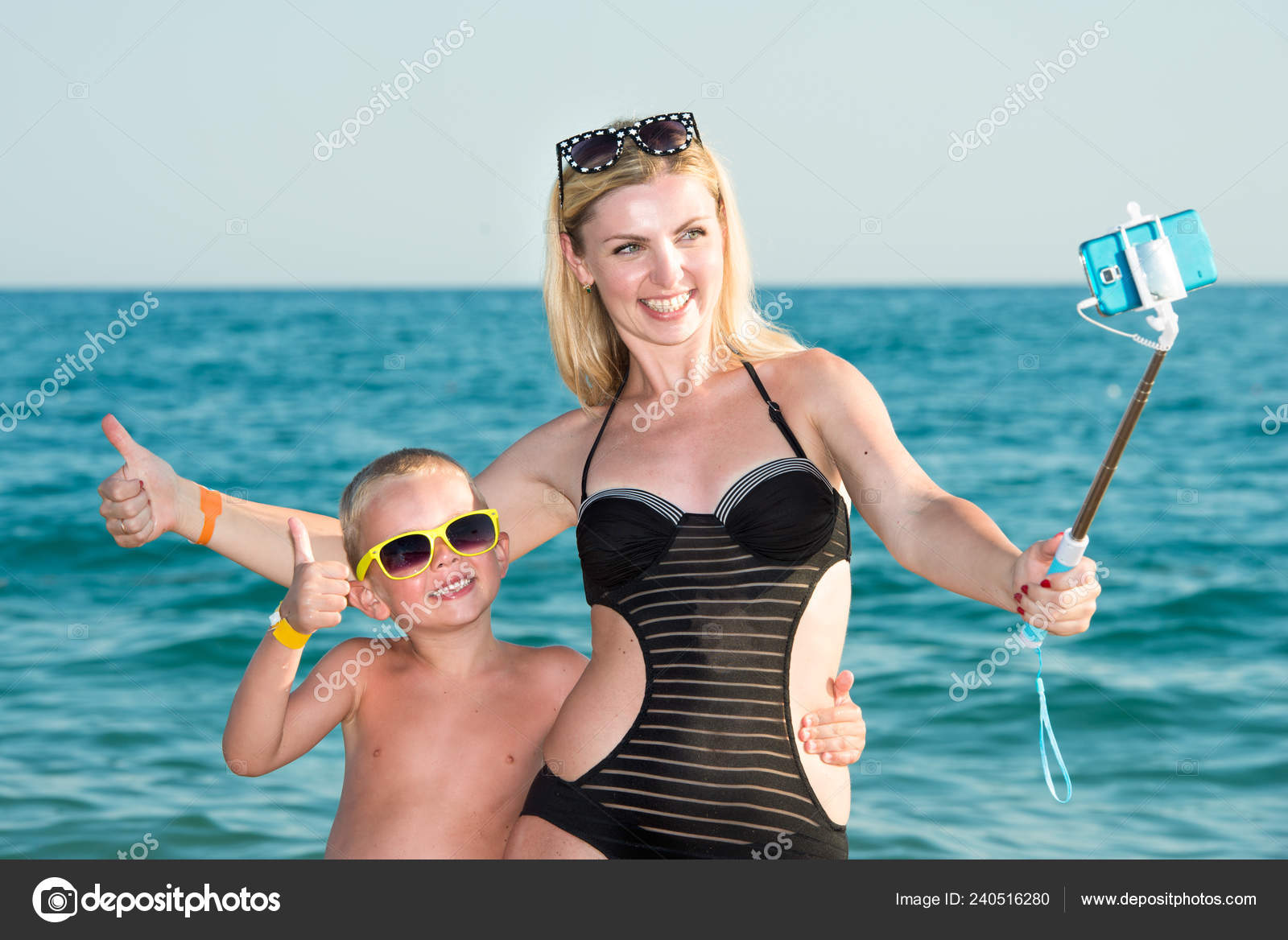 mother son bathing suits