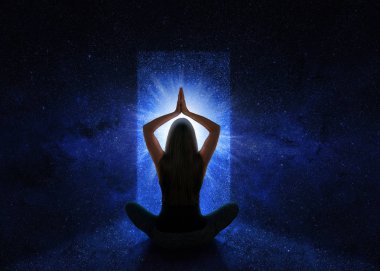 Yoga yapan kadın.