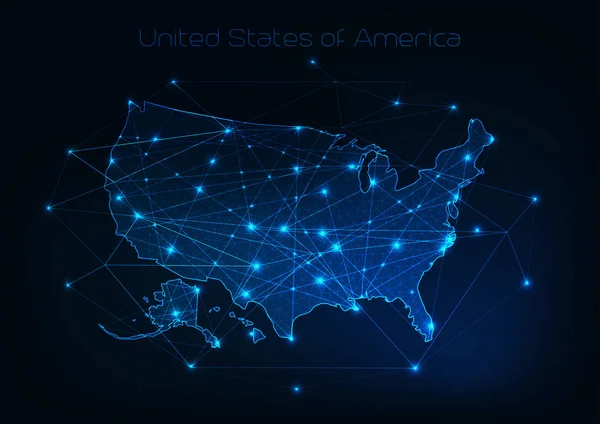 Amerika Birleşik Devletleri ABD yıldızlar ve çizgiler soyut framework ile anahat göster.