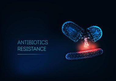 Antibiyotik direnci konsepti. Süper bakterilerin tıbbi araştırmaları