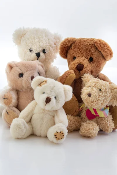 Teddybär Familie Als Gruppe — Stockfoto