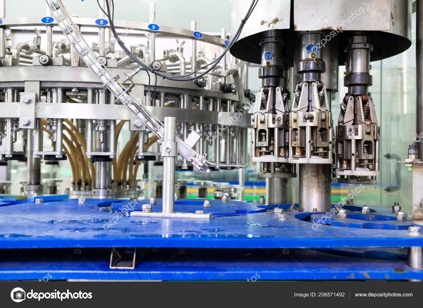 Beverage Production Line Background Liquid Bottle Filling Machine