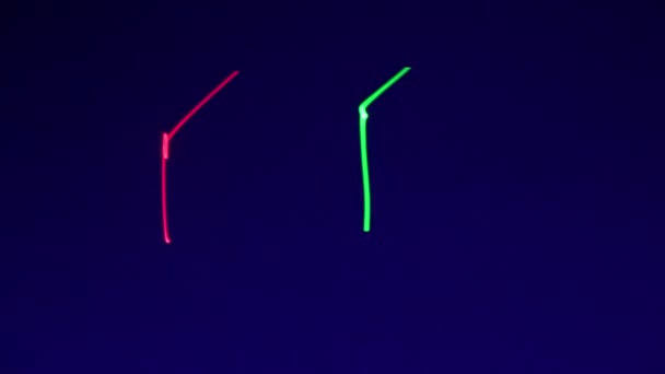 Fond laser, motif de ramdom sur fond de lumière noire UV. Concept de parti .