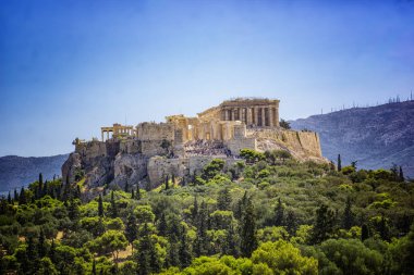 Atina akropolünün manzarası, Yunanca