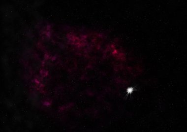 Uzaya karşı parlayan nebula ve yıldız alanı. Bu görüntünün elementleri NASA tarafından desteklenmektedir .