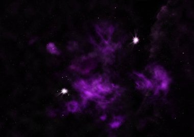 Uzayda bir yıldız alanı bir nebula ve gaz yoğunluğu. Bu görüntünün elementleri NASA tarafından desteklenmektedir .