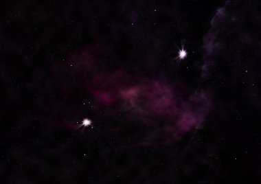 Sonsuz bir yıldız alanının küçük bir parçası