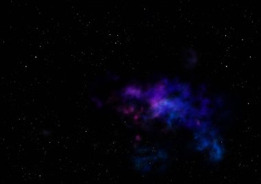 Sonsuz bir yıldız alanının küçük bir parçası