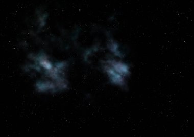 Sonsuz bir yıldız alanının küçük bir parçası