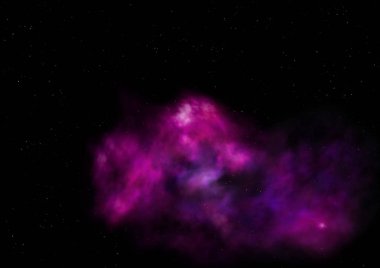 Uzaya karşı parlayan nebula ve yıldız alanı. Bu görüntünün elementleri NASA tarafından desteklenmektedir .