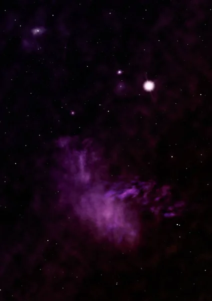 Departe Străluci Nebuloasă Câmp Stelar Împotriva Spaţiului Elemente Ale Acestei — Fotografie, imagine de stoc