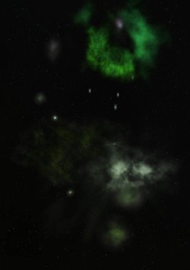 Sonsuz bir yıldız alanının küçük bir parçası