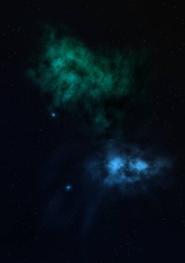 Evrendeki sonsuz uzay alanının küçük bir parçası. Bu görüntünün elementleri NASA tarafından desteklenmektedir .